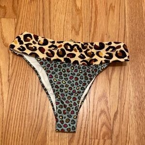 Farm Rio Leopard Bikini Bottom Small